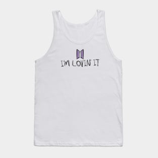 ARMY im lovin it Lettering Design Tank Top